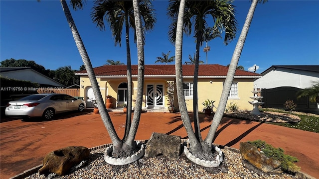 view of mediterranean / spanish house