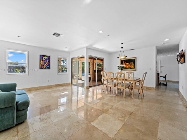 view of dining room