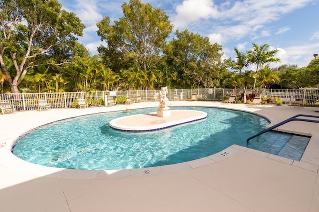 view of pool with a patio