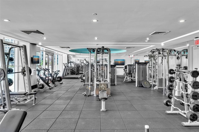 view of workout area