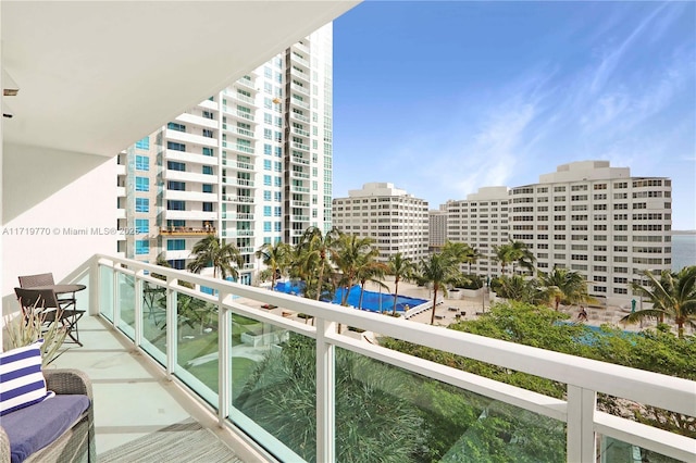 view of balcony