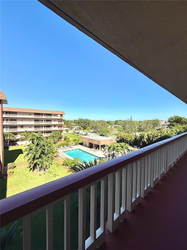 view of balcony