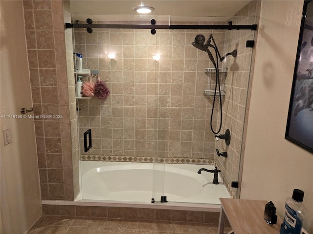 bathroom featuring enclosed tub / shower combo