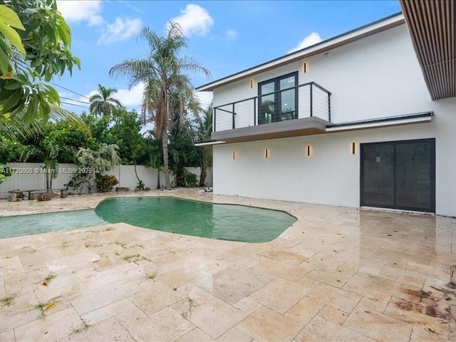 view of pool with a patio area