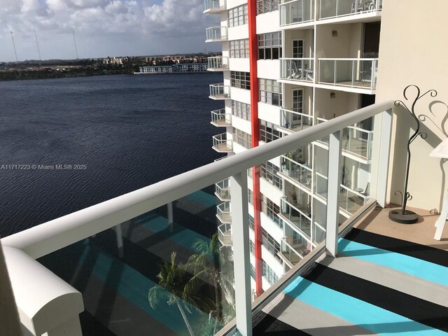 1301 NE Miami Gardens Dr Unit 1024W, Miami, FL 33179 - balcony featuring a water view
