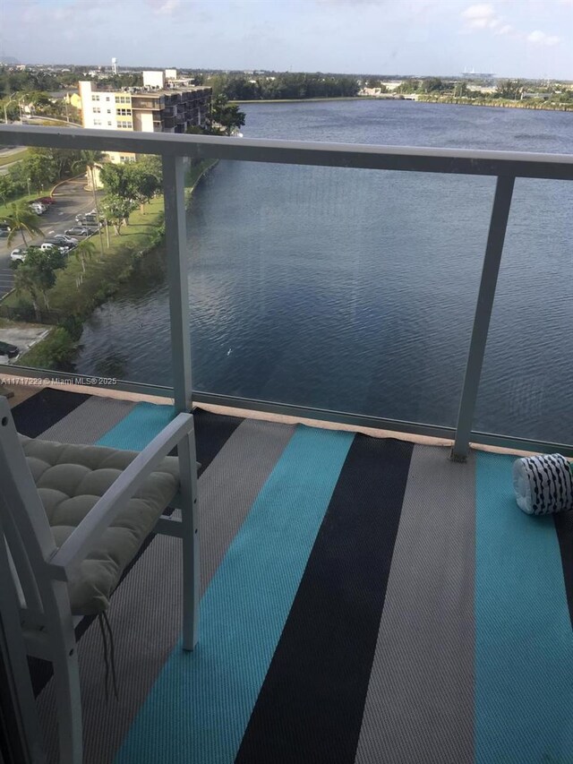 1301 NE Miami Gardens Dr Unit 1024W, Miami, FL 33179 - balcony featuring a water view