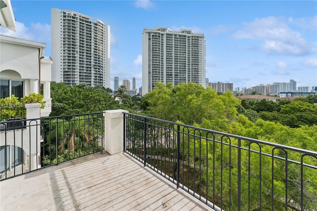 view of balcony