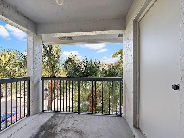 view of balcony