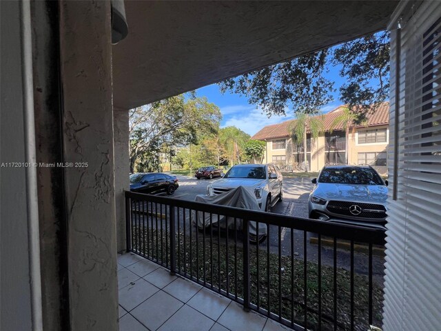 view of balcony