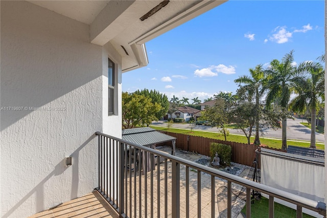 view of balcony