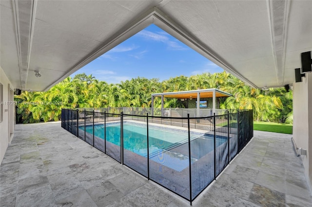 view of pool with a patio area