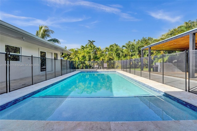 view of pool