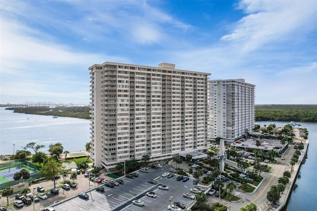 view of property featuring a water view