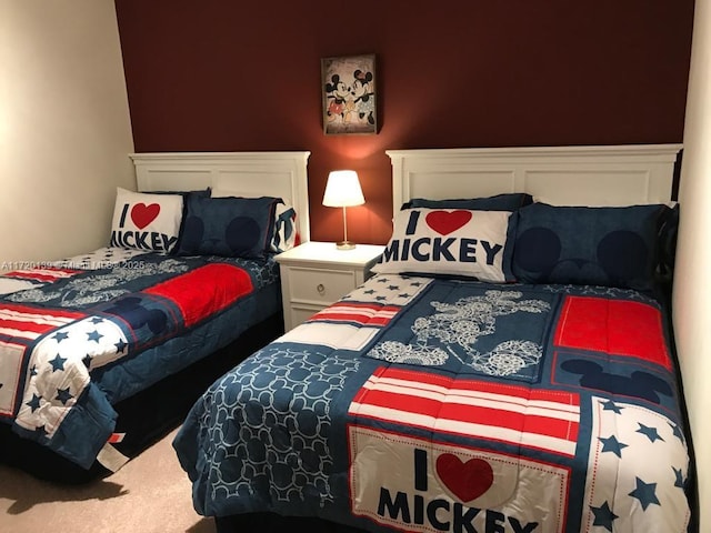 bedroom featuring carpet floors