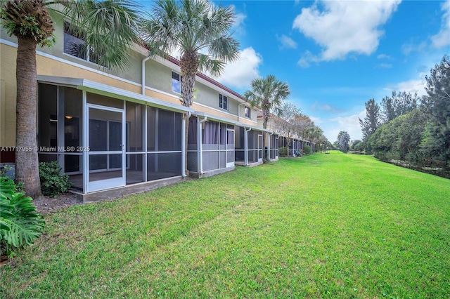 4923 SW 66th Ter Unit 4923, Davie, FL 33314 - view of yard with a sunroom