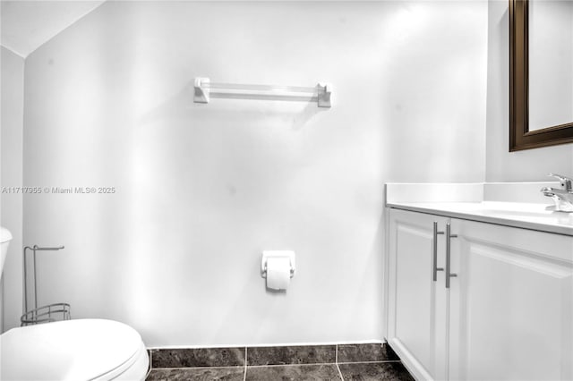 4923 SW 66th Ter Unit 4923, Davie, FL 33314 - half bath featuring vanity, toilet, and baseboards