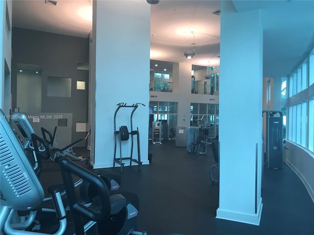 view of workout area