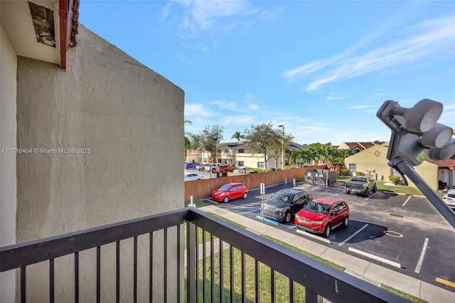 view of balcony