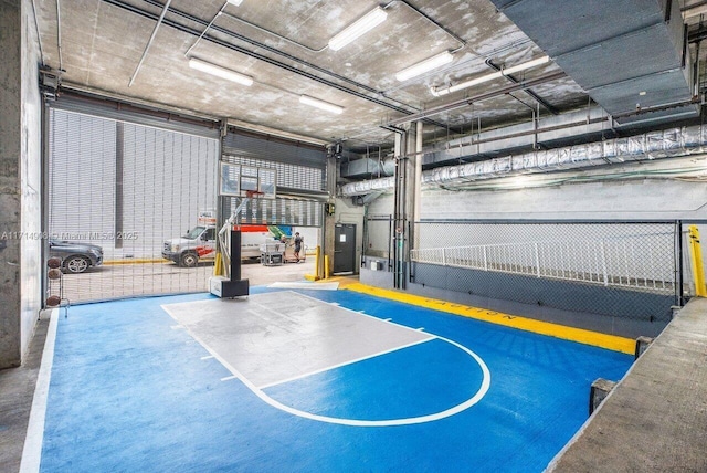 view of basketball court