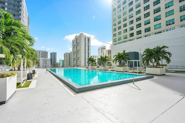 view of pool with a patio