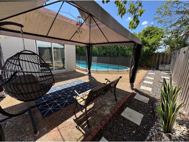 view of patio / terrace with a grill