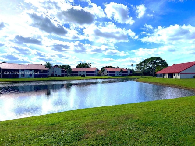 water view featuring a residential view