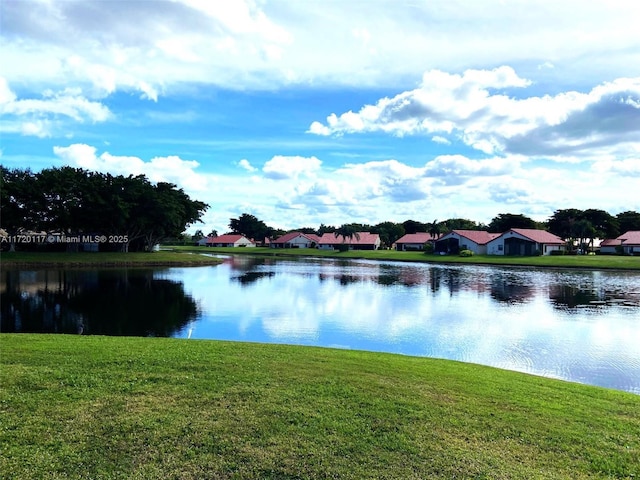 view of water feature