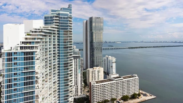 city view with a water view