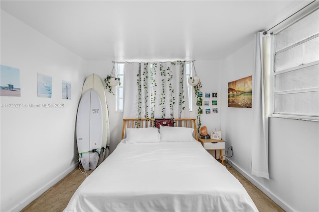 bedroom featuring carpet flooring