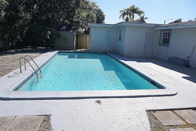 view of pool with a patio