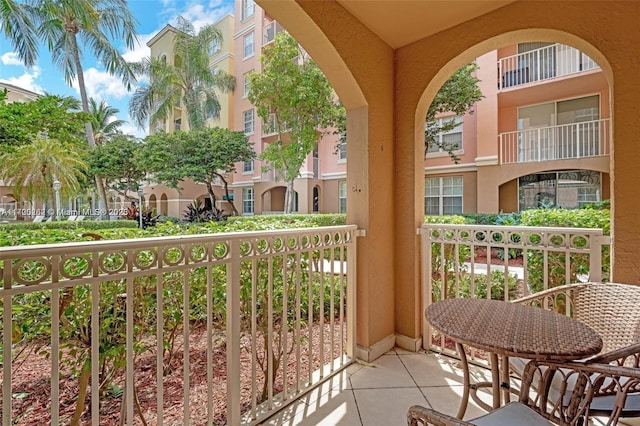 view of balcony