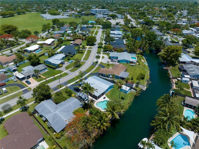 9920 SW 194th St, Cutler Bay, FL 33157 - aerial overview of property's location with nearby suburban area and a large body of water