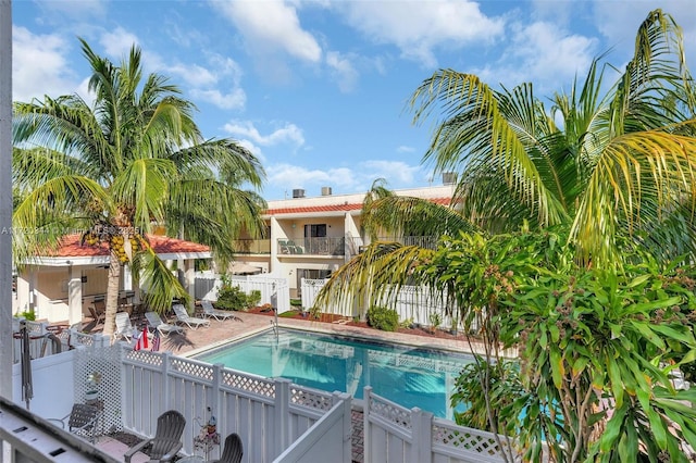 view of pool with a patio area