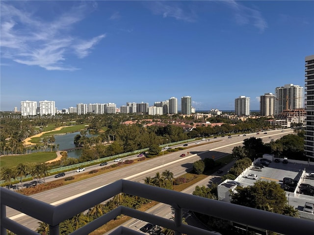 city view with a water view