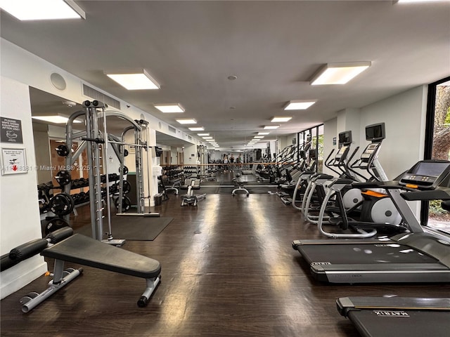 view of gym