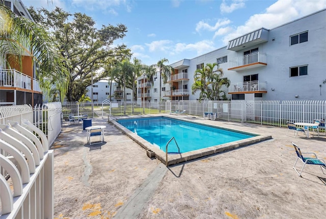 view of pool with a patio