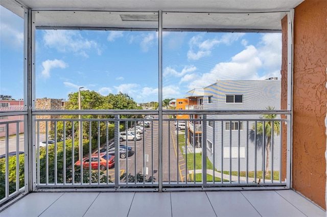 view of balcony