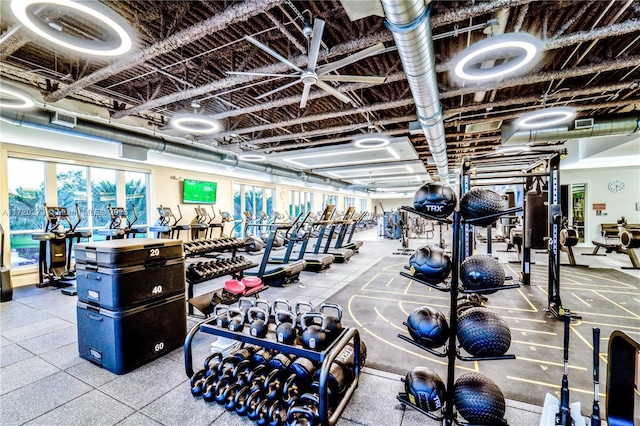 view of exercise room