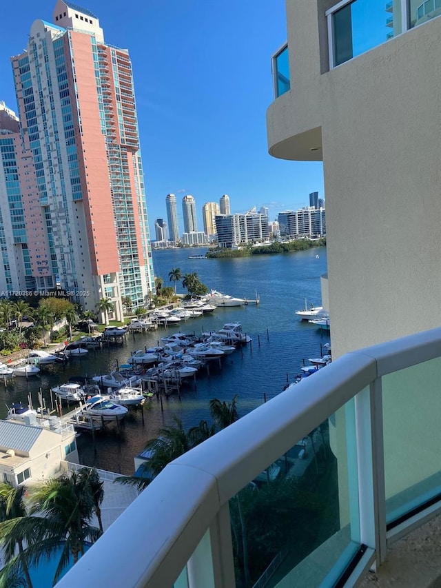 3340 NE 190th St Unit 1101, Aventura, FL 33180 - water view featuring nearby urban area and numerous boat docks
