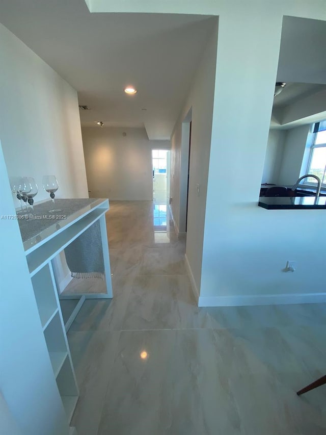 3340 NE 190th St Unit 1101, Aventura, FL 33180 - hallway featuring baseboards and recessed lighting