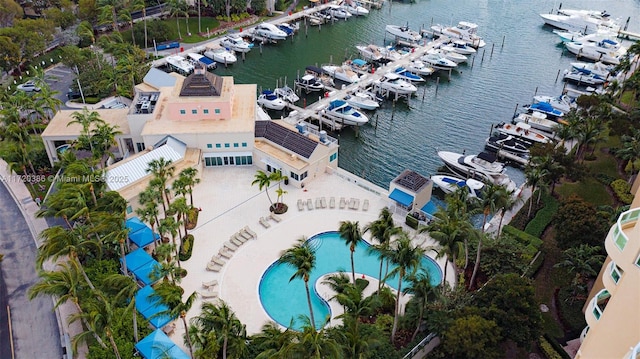 3340 NE 190th St Unit 1101, Aventura, FL 33180 - bird's eye view of a marina and a nearby body of water