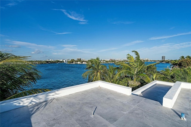 view of water feature