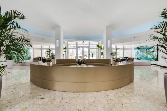 reception area featuring french doors