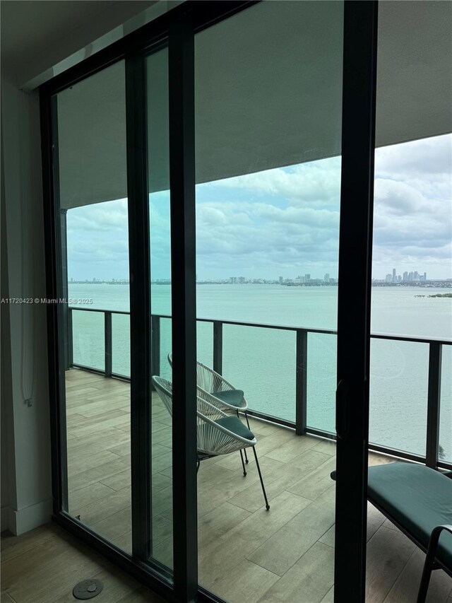 650 NE 32nd St Unit 1805, Miami, FL 33137 - balcony with a water view
