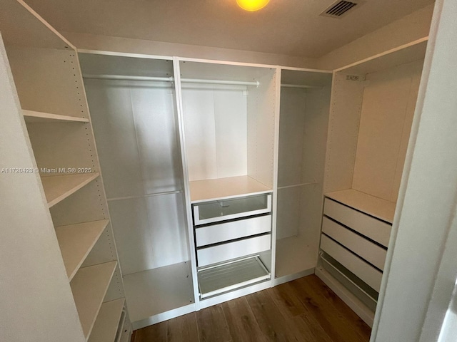 650 NE 32nd St Unit 1805, Miami, FL 33137 - spacious closet featuring dark wood finished floors