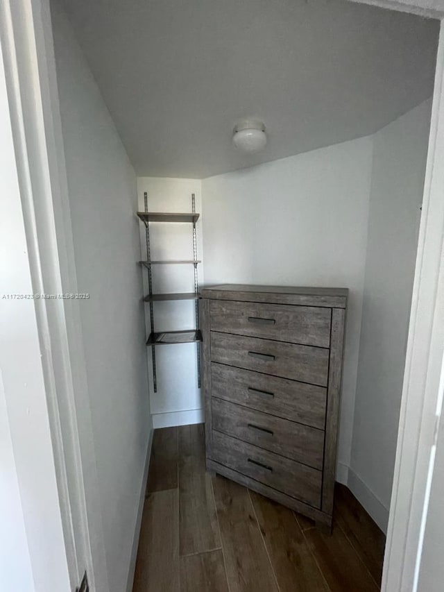 650 NE 32nd St Unit 1805, Miami, FL 33137 - walk in closet featuring dark wood-style flooring