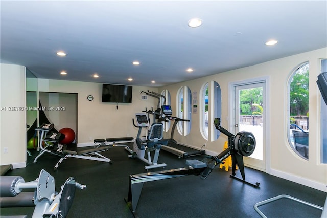 view of workout room