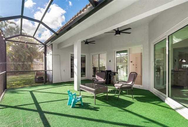 view of sunroom / solarium