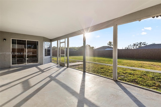 view of sunroom