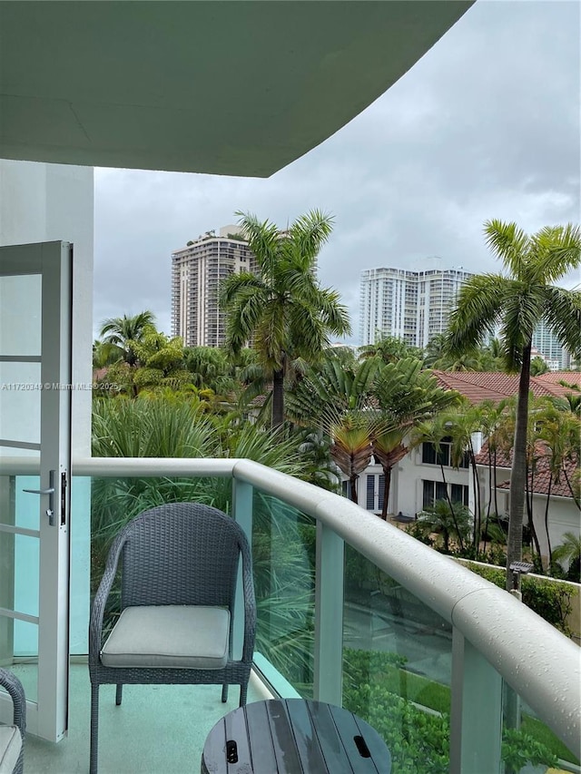 view of balcony